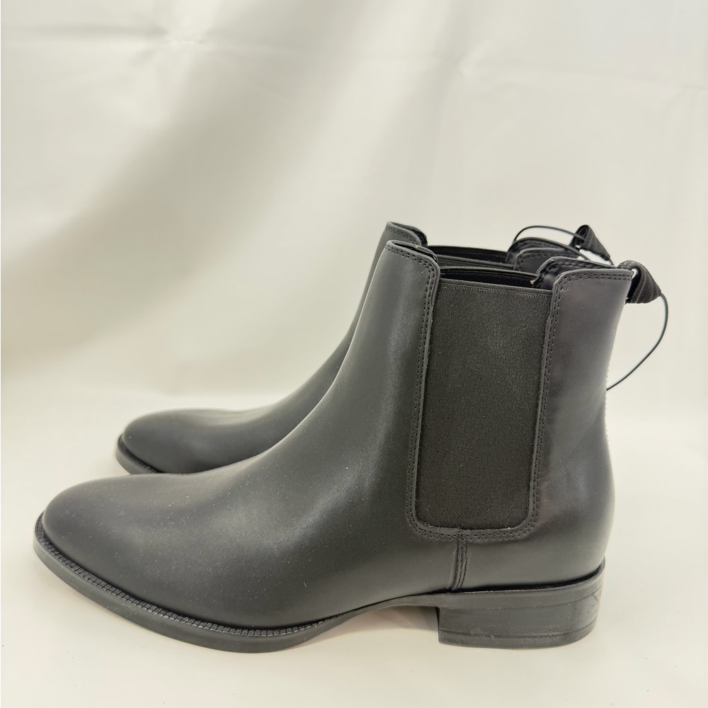 New Calvin Klein Men’s  Brayden Slip on Boots Black 9 No Box Classy Modern - Picture 5 of 11